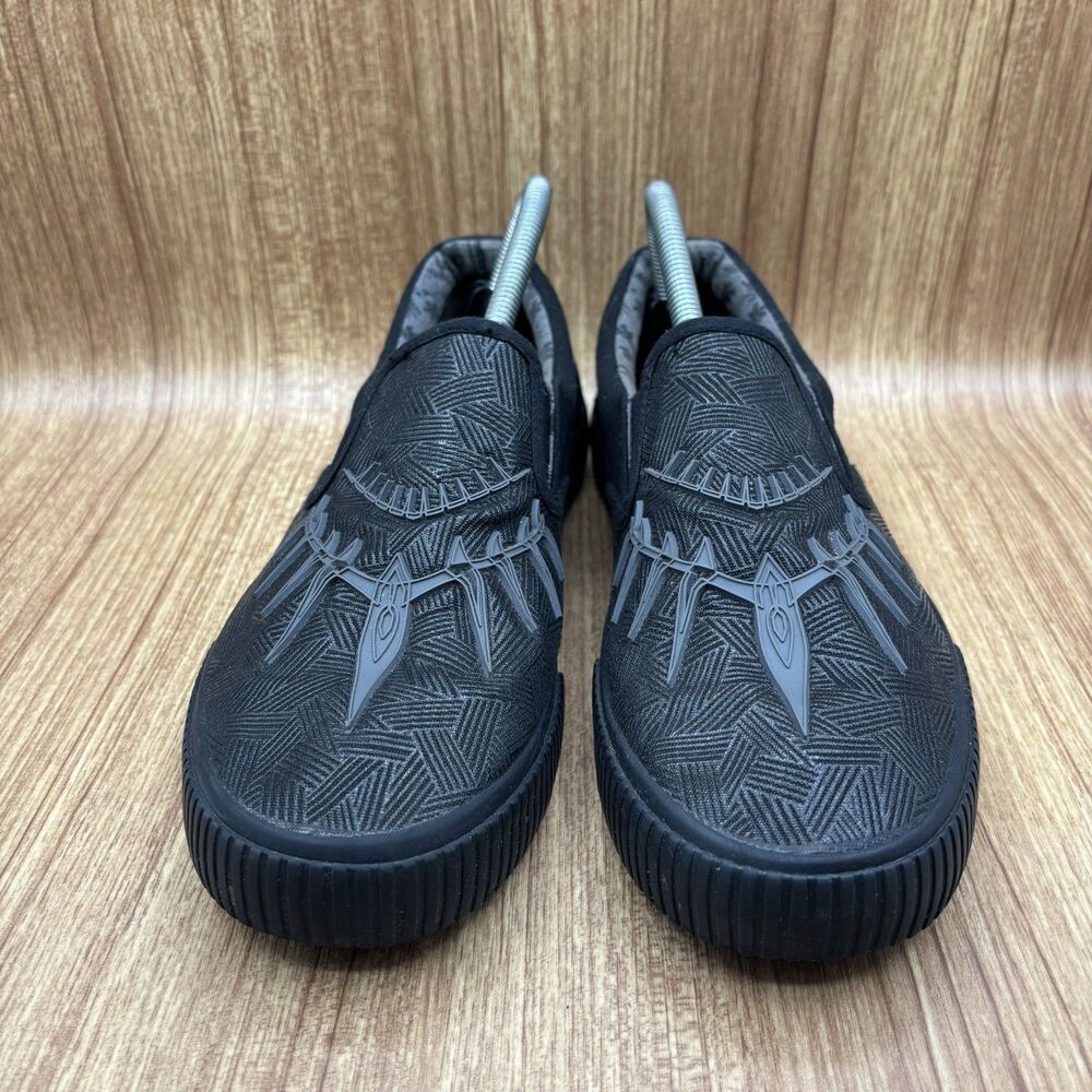 Marvel Black Panther Sneaker Sz 9 Low Top Slip On Casual Athleisure Ground Up